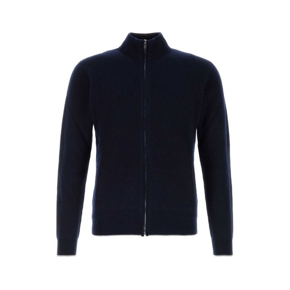 Fedeli Men Midnight Blue Cashmere Cardigan